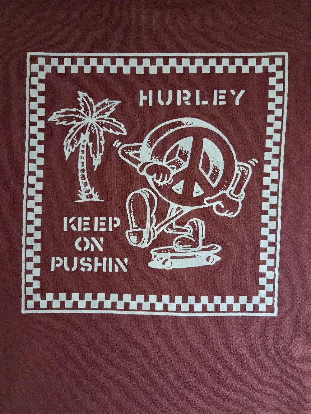 Hurley Pushin Pullover Hoodie Matador Red Graphic Skate Surf Mens Size Small - Picture 4 of 8